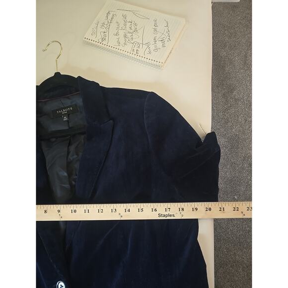 Talbots Corduroy Plus Blazer 16P Jacket Suit Cotton Spandex Winter Workwear - Picture 7 of 8